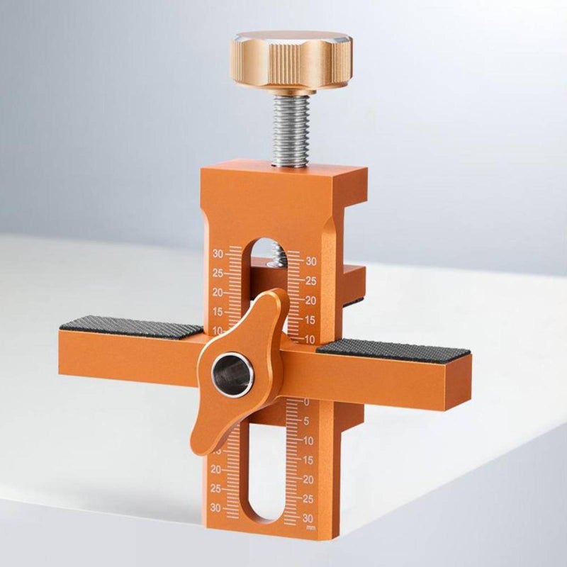 Cabinet Door Installation Positioner, 2025 New Mounting Jig for Installing Cabinet Doors, Adjustable Aluminium Alloy Cabinet Hardware Jig, Cabinet Door Positioning Tool for Most Cabinet Doors (A) - Image 1